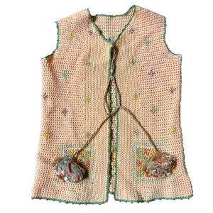 Vintage 1960's Toddler's Knit Sweater Vest, Size T4